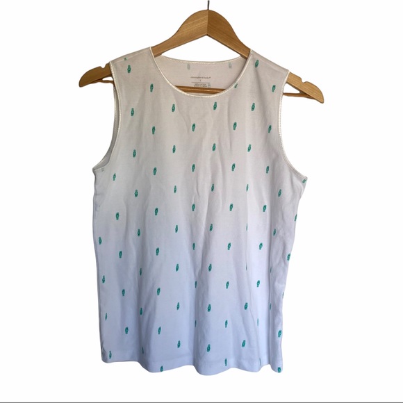 christopher & banks | satin trim tank top - Picture 3 of 5